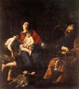 CARACCIOLO, Giovanni Battista The Rest on the Flight into Egypt oil painting on canvas